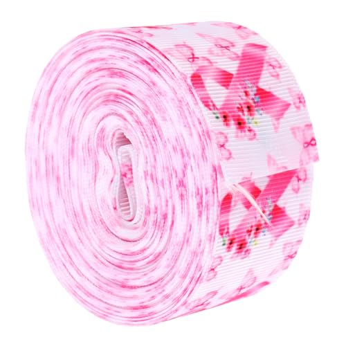 SEWOART Rosa Haarband Für Brustkrebs Bewusstsein Mehrzweck Kopfschmuck DIY Handwerk Outdoor Haarband Weibliche Dekoration Polyester 2er Pack von SEWOART