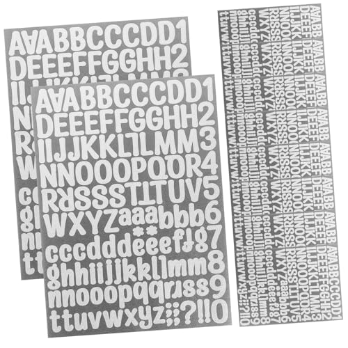 SEWOART Selbstklebende Alphabet Und Zahlen Aufkleber Glitzer Design A4 Größe Ideale Bastelstickers Für Scrapbooking DIY Projekte Und Geschenkverpackungen von SEWOART