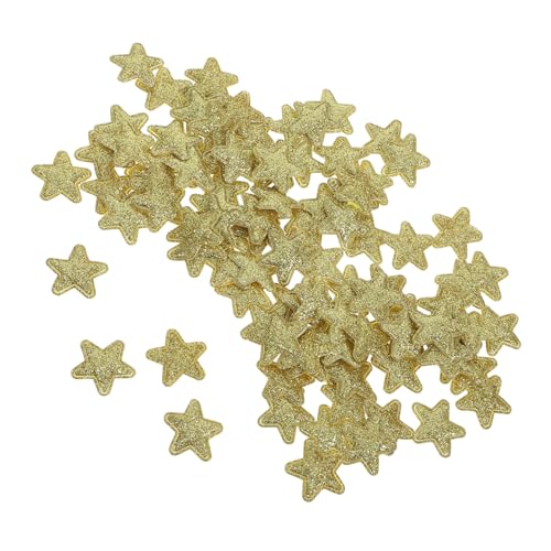 SEWOART Star Pattern Patches Goldene Stoffsterne Applikationen Für DIY Weihnachtsdekoration Und Bastelprojekte Hochwertige Stoffaufnäher Für Kreative Bastelideen von SEWOART