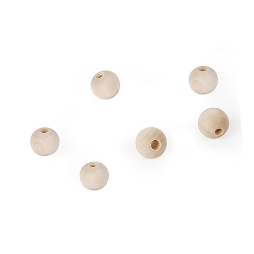 SEWOART Unbehandelte Runde Holzperlen Naturfarbe 6mm Holzperlen Für DIY Schmuck Basteln Makramee Und Dekorationen von SEWOART