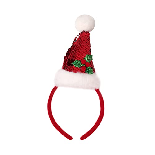 SEWOART Weihnachtsmütze Stirnband Weihnachtsstirnband Für Erwachsene Weihnachtsaccessoires Weihnachtsstirnbänder Für Mädchen Weihnachtsstirnband Für Mädchen Weihnachts-stirnband Stoff von SEWOART