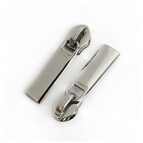 Reißverschluss 10/30 stücke Reißverschlussköpfe for Nylon Zips Daunenjacke Tasche Reißverschlüsse Sliders Bag Reparatur Kits DIY. Kleidungsstücke Accessoires. Reißverschluss Zipper (Color : Silver, von SEvso