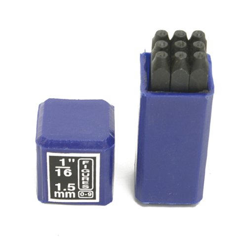 SFC Tools 55-408 Zahlenstempel-Set, 1/16 Zoll, 9-teilig von SFC TOOLS