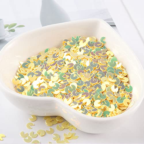 Die Pailletten， 1000PCS Glanz Bunte DIY Pailletten Paillette Maniküre Zubehör Nagel Dekoration DIY Material Spangle Nailart(Giallo) von SFQEVHRZ