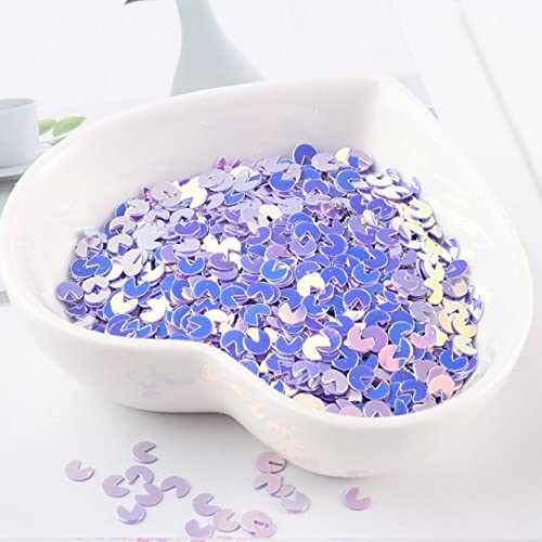 Die Pailletten， 1000PCS Glanz Bunte DIY Pailletten Paillette Maniküre Zubehör Nagel Dekoration DIY Material Spangle Nailart(Purple) von SFQEVHRZ