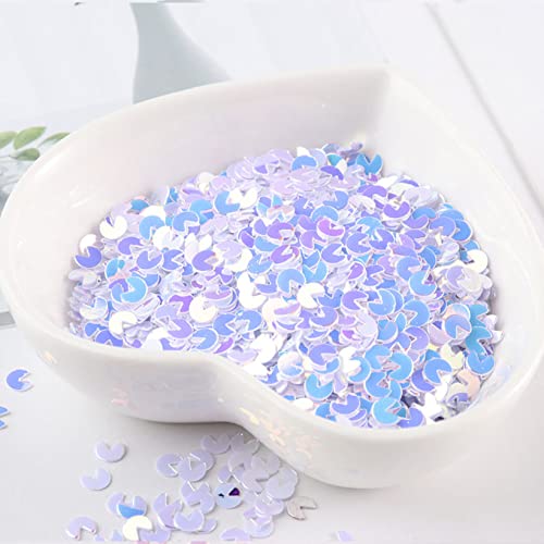 Die Pailletten， 2000PCS glänzend bunte DIY Pailletten Paillette Maniküre Zubehör Nagel Dekoration DIY Material Spangle Nail Art(White) von SFQEVHRZ