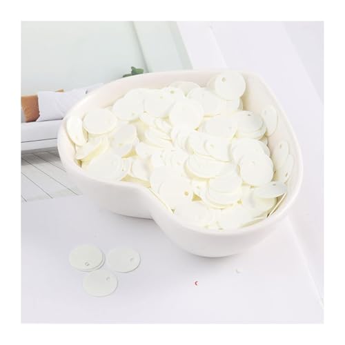 Die Pailletten， 500 g DIY-Pailletten, bunt, rund, Nähen, Hochzeitskleid, Zubehör, Pailletten, Nageldekoration, DIY-Nähmaterial(Solid Beige) von SFQEVHRZ