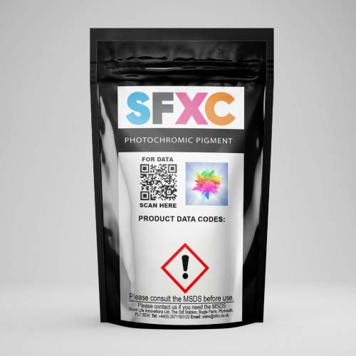 SFXC® Photochromic Sun Sensitive Reversible Pigment Powder – Kanariengelb (5 g) von SFXC