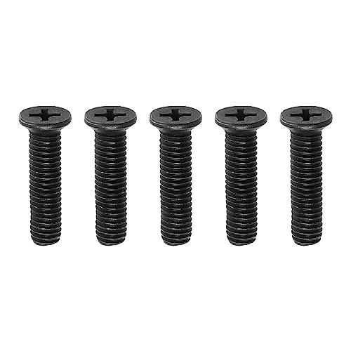 SG Store 5PCS M6x25mm Bohrer Chuck Schaft Adapter Schraube Kohlenstoffstahl Befestigung Schraube Linke Hand Draht Für UNF Bohrer Chuck Schaft Adapter Schwarz von SG Store