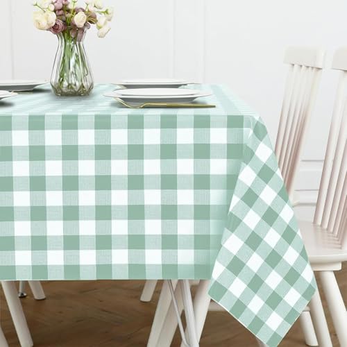 SGDHNTRES Table Cloth Wipe Clean, Washable Rectangle Tablecloth Wipeable Dining Table Cover Tablecloth for Home Kitchen von SGDHNTRES