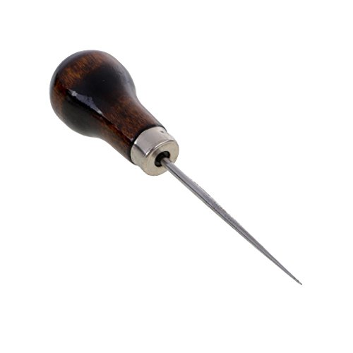 sgerste 11,5 cm Flaschenkürbis Form Holz Griff Scratch Ahle für Leder Craft Stoff Zelt Punch Loch DIY handgefertigt nähen Reparatur Werkzeug Pin Stanz Loch Maker von SGerste