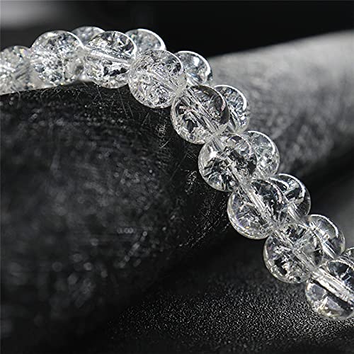 SHANGMAOYO Naturstein Bergkristall 6mm 8mm 10mm 12mm Naturstein Kristallperlen Facettierte Glasperlen Lose Spacer Perlen für DIY. Armband Schmuckherstellung von Lieferungen Healing Crystals von SHANGMAOYO