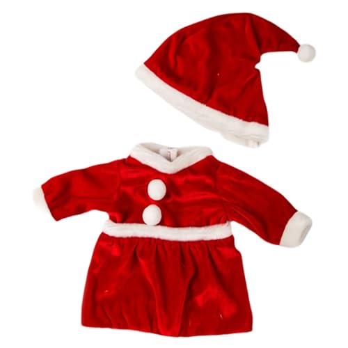 45.7 cm Puppe Weihnachten Kleidung Puppenkleidung Weihnachtskleidung und Kleid Rote Kleidung und Hüte Dekorieren für Weihnachtspuppe Outfits (E) von SHANGYU