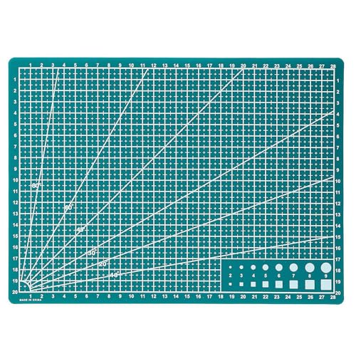 A3 A4 A5 Schneidematte, selbstheilend, Messerbrett, Bastelmodelle, mit Zentimeter- und Winkelskala, selbstheilendes Bastelschneidebrett mit 0,1 cm, für Rollschneider, Bastelmesser, Papiermesser (A4, von SHANGYU