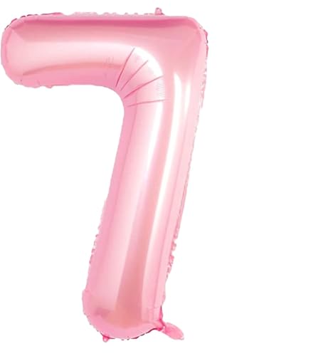 deko 7. geburtstag mädchen,luftballons geburtstag 7.mädchen,happy birthday girlande rosa,spiral girlanden deko mädchen,geburtstagsdeko rosa,für geburtstagsdeko 7 jahre mädchen von SHANKAM