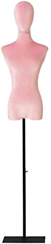 SHANYAYALI Mannequin Body Seamress Mannequin höhenverstellbares Gestell für Bekleidungsgeschäft, Regal, Modellpuppen (Rosa, S) von SHANYAYALI