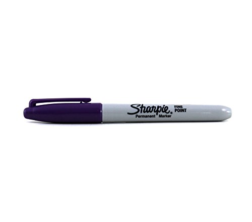 SHARPIE Fine Point Permanent-Marker, Violett mit feiner Spitze – Permanent-Marker (violett, feine Spitze, mehrfarbig, fein, Metall, Papier, Kunststoff, AP) von SHARPIE