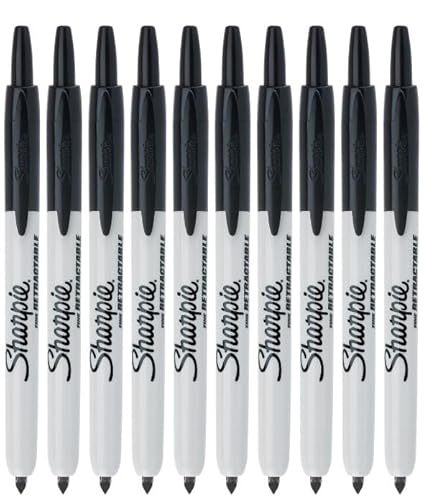 Sharpie einziehbare Permanentmarker | Feine Spitze | Schwarz | 10 zählen von SHARPIE