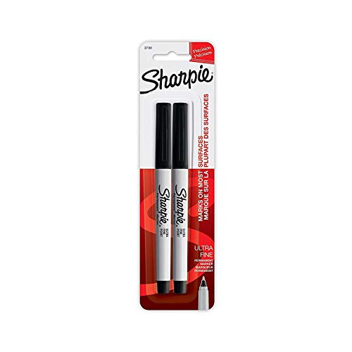 Sharpie Permanent Marker mit ultrafeiner Spitze, 2 Stück, schwarz von SHARPIE