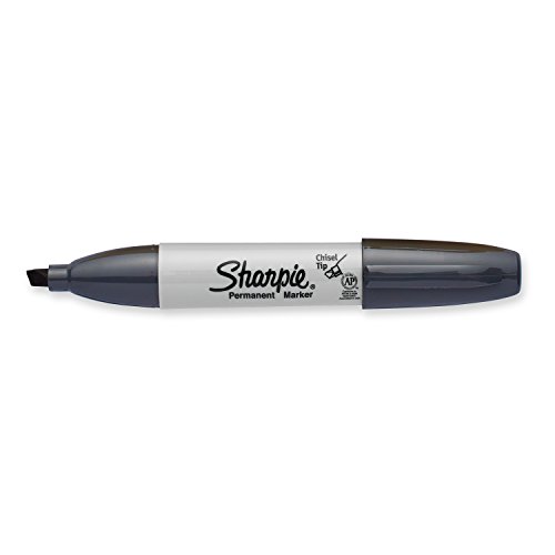 Sharpie Permanentmarker, breite Keilspitze, einzeln, schiefergrau (1927296) von SHARPIE