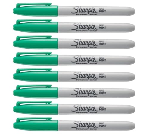 Sharpie Permanentmarker | Feine Spitze | Grün | 8 Stück von SHARPIE