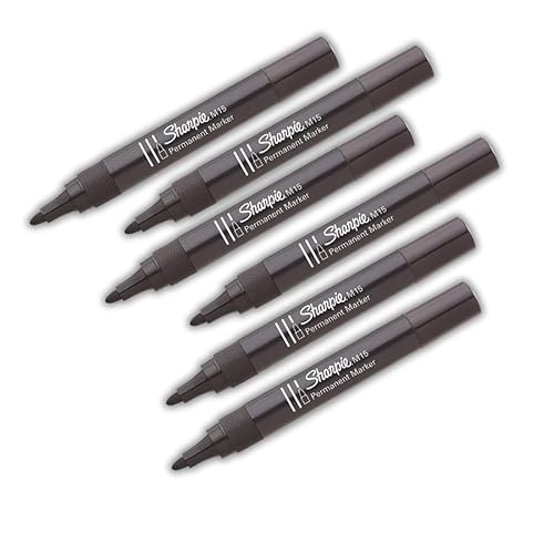 Sharpie Permanentmarker M15 schwarzer MarkerS01925846er-Pack von SHARPIE