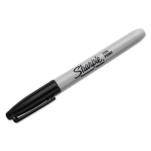 Sharpie Permanentmarker mit feiner Spitze, 5 Stück, schwarz von SHARPIE