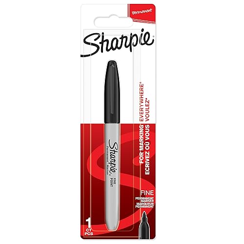 SHARPIE Permanent Marker | Marker Stifte mit feiner Spitze | schwarz | 1 Stück von SHARPIE