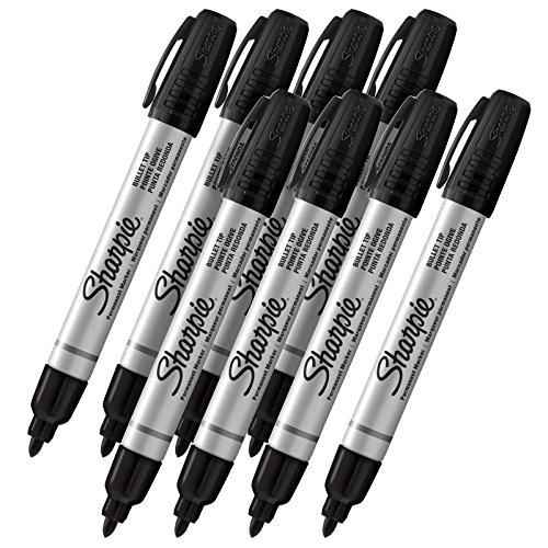 Sharpie Pro Bullet Tip Industrial Strength Permanent Marker, Bullet Point, Black Ink by Sharpie von SHARPIE