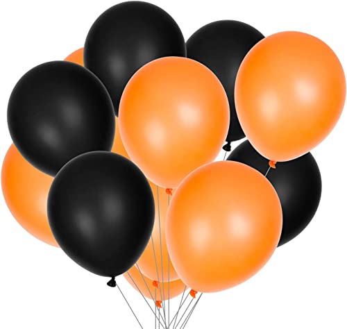 30 Stück sortierte orange schwarz Helium Ballon für Geburtstag Party Dekorationen Valentinstag Halloween Festivals Luftballons von SHATCHI