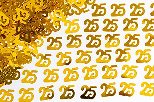 56 g Gold 25. Geburtstag Konfetti Folie Metallic Glitzer Tisch Streusel Alter Geburtstag Party Dekorationen von SHATCHI