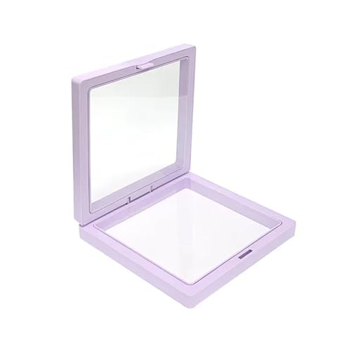 Transparente Schmuckschatulle Aus PE-Folie 6 stücke Geschenk Box Anti-oxidation PE Film Suspension Box Schmuck Lagerung Verpackung Box Lippenstift Schmuck Tragen Rüstung PE Film Display Box(Purple,7X7 von SHBHWS