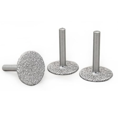 SHDIATOOL Diamant-Trennschleifscheibe mit 3pcs 6mm Schaft 30mm zum Trennen Schleifen und Gravieren Stein Vakuum gelötet Sägeblatt 3pcs von SHDIATOOL