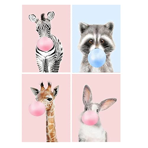 4 Pack Diamond Painting Bilder Tiere 30x40cm Diamant Painting Giraffen DIY Diamond Painting Waschbär Erwachsene Diamond Painting Zebra Diamond Painting Osterhase Diamond Painting Hase Kaninchen Ballon von SHEGZHUC