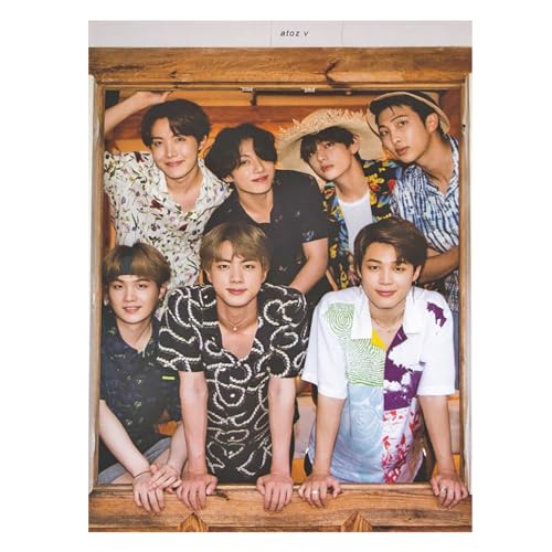 SHEGZHUC 40x50cm Diamond Painting BTS Diamond Painting BTS Army Logo Diamond Painting Kpop Boys BTS Korea Stickerei Kreuzstich Diamant Malerei Kunst Bilder Geschenk Wanddekoration BTS von SHEGZHUC