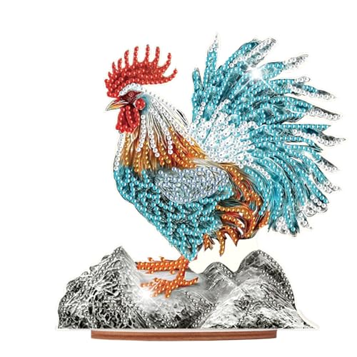 SHEGZHUC Diamond Painting Ornamente Diamant Painting Ornamente Diamant Malerei Kunst Stickerei Kreuzstich Geschenk Diamond Painting Tisch Deko || Diamond Painting Huhn Hahn Henne Küken Tiere von SHEGZHUC