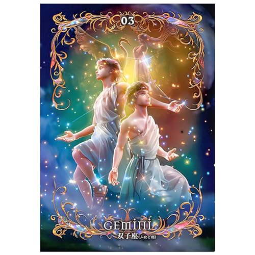 SHEGZHUC Diamond Painting Sternzeichen Zwillinge 30x40cm 5D Diamant Painting Sternzeichen Zwillinge Erwachsene Glitzer Diamant Malerei Kunst Stickerei Kreuzstich Bilder Geschenk Wanddekoration von SHEGZHUC