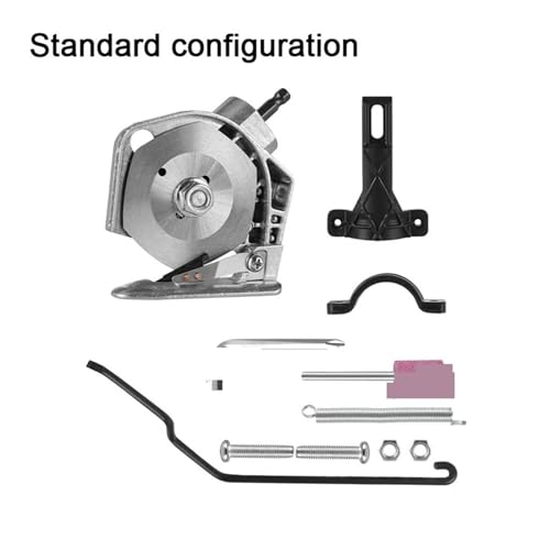 Rollschneider, Elektrische Bohrmaschine, um Tuch Schere Hand-gehalten Leder Tuch Schneiden Maschine Klinge Kleidung Teppich Stoff Cutter Elektrische Schere(1 Set) von SHEHUALI