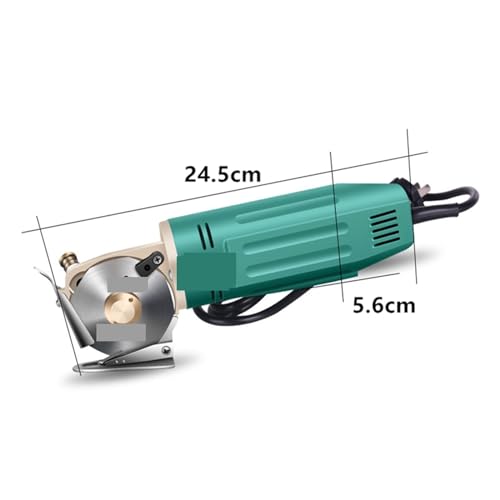 Rollschneider, Elektrische Stoffschere, rotierende Klinge, Stoffwerkzeug, Lederstoff, elektrisches Schneider-Set, Schneidsägen-Werkzeug(Green) von SHEHUALI