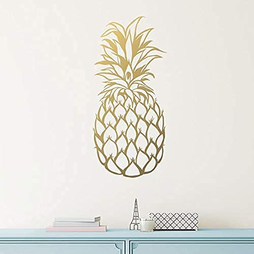 Kinderzimmer Farbe Vinyl Wandaufkleber Goldene Ananas Abnehmbare Wandaufkleber Schlafzimmer Wohnzimmer Wanddekoration 42 * 89 Cm von SHENGWW