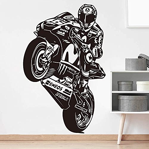 Küche Backsplash Wandsticker, Wandtattoo Kunst, Doctor Racing Jungenzimmer Kinderzimmer Motorrad Motorsport 88X56 Cm von SHENGWW