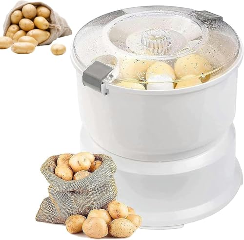 SHENJIA Electric Potato Peeler, Multifunctional One-Button Peeling Machine for Kitchen and Commercial Use, Efficient Potato Rumbler Peeler for Quick and Easy Food Prep von SHENJIA