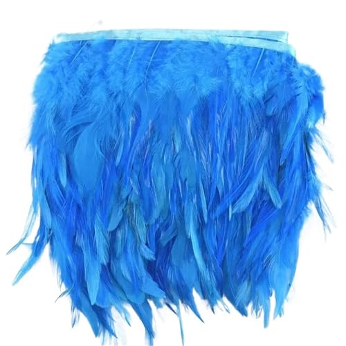 Fasan Federn Trim Feder Trimmen Fransen Federn Fransen Trims Band (Blau (Mehrblau, 1 Meter) von SHENJMAI