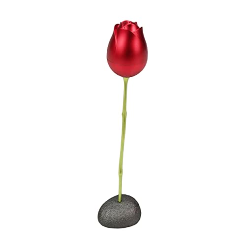 SHERCHPRY 1 Satz ewige Rose Halskette Medaillon Schmuck Ringe Geschenke Rosenring-Etui Ringetui zum Valentinstag künstlich Schmuckkästchen Anhänger Aufbewahrungskiste Ringschachtel rot von SHERCHPRY