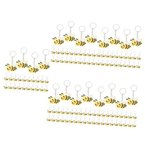 SHERCHPRY 120 Stk Biene Schlüsselanhänger Biene PVC-Cartoon-Bienen-Schlüsselanhänger bienen bienen zubehör bienenwachstücher brieftasche Tasche hängende Dekoration Metall von SHERCHPRY