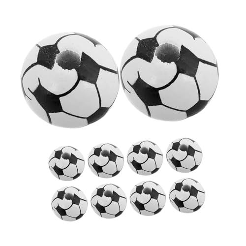 SHERCHPRY 20 Stück Fußball Holzperlen Sport Ball Perlen Zur Schmuckherstellung Armbänder Halsketten Ohrringe Zubehör Zubehör DIY Basteln von SHERCHPRY