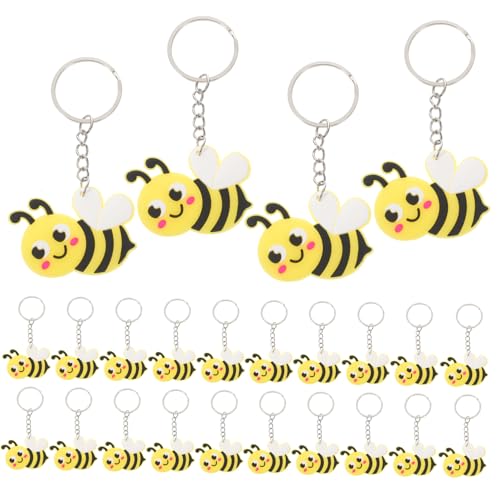 SHERCHPRY 288 Stk Biene Schlüsselanhänger Schlüsselhalter für die Handtasche Schlüsselringe bienen bienen zubehör babygeschenke schlüsselkette Cartoon-Bienen-Schlüsselanhänger PVC von SHERCHPRY