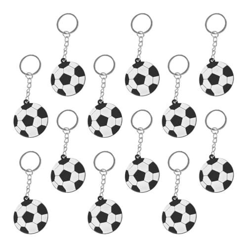SHERCHPRY Fußball-Schlüsselanhänger: 12 Stück Fußball-Stressball-Sportball-Schlüsselanhänger Fußball-Schlüsselanhänger Fußball-Schlüsselanhänger Mini-Fußball-Stressball-Schlüsselanhänger von SHERCHPRY