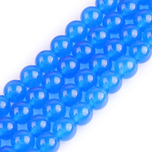 8 mm dunkelblaue Jade-Perlen, rund, Naturstein, zur, Strang 15 Zoll, Perlen, Halbedelstein, DIY, handgefertigtes Bastelzubehör 8 mm dunkelblaue Jade-Perlen, rund, Naturstein, zur, Strang 15 Zoll, Perlen, Halbedelstein, DIY, handgefertigtes Bastelzubehör von SHFJASBNUMG