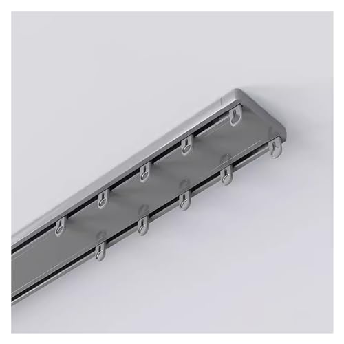 3,3-26ft Vorhang verbundene Doppelschienen Deckenmontage, Hochleistungs-Trennwand-Raumteiler-Vorhangschienensystem, Aluminium-Fensterstangenverbindung for Wohnmobil-Wohnzimmer-Krankenhaus-Schlafzimmer 3,3-26ft Vorhang verbundene Doppelschienen Deckenmontage, Hochleistungs-Trennwand-Raumteiler-Vorhangschienensystem, Aluminium-Fensterstangenverbindung for Wohnmobil-Wohnzimmer-Krankenhaus-Schlafzimmer von SHGUOMSC
